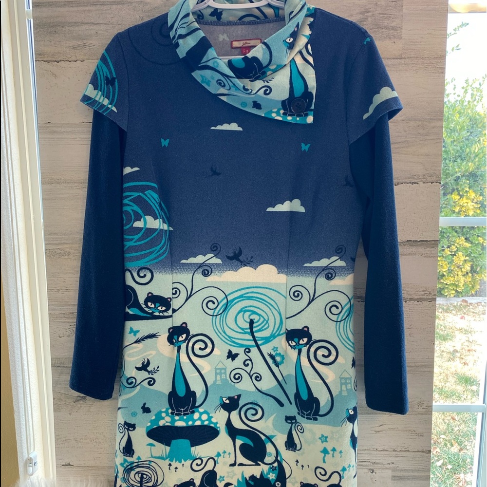 Vintage cat tunic from Joe Brown UK